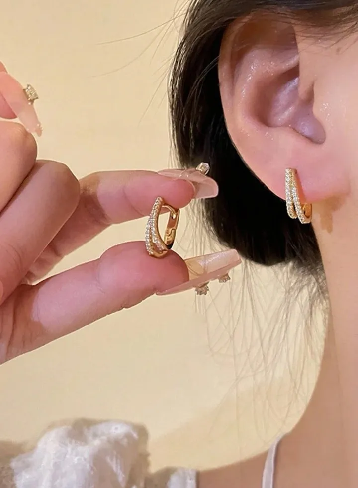 18k Gold Plated Stainless Steel Earring For Women