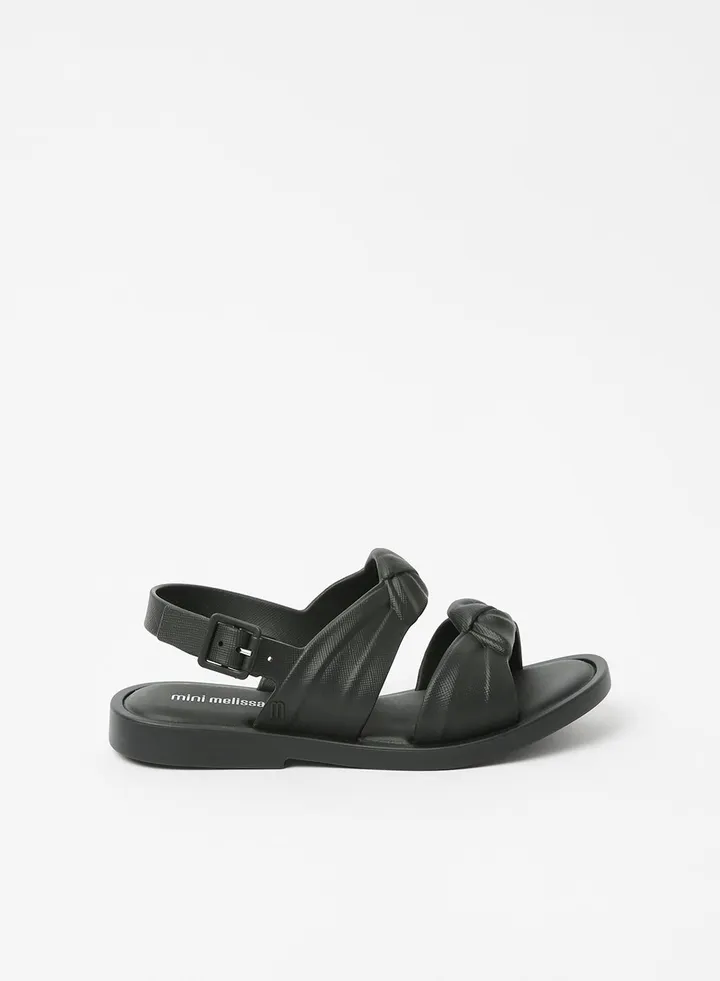 Kids Velvet Sandals Black