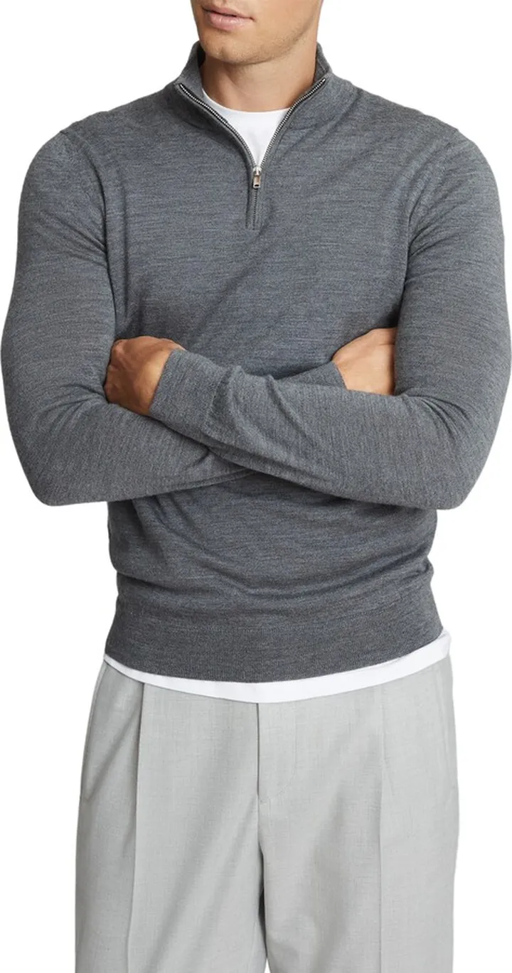 Blackhall Quarter Zip Merino Wool Sweater