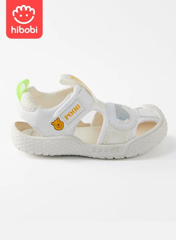 Children's Sandals Soft Sole Anti-Slip Velcro Casual Sandals Suitable for Boys and Girls - White