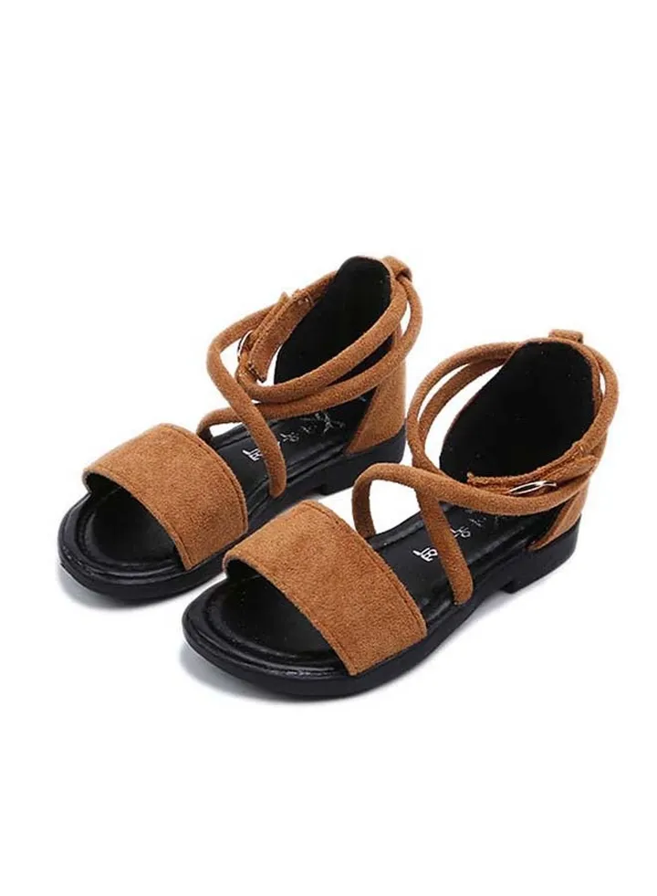 Unique Accent Casual Sandals Brown