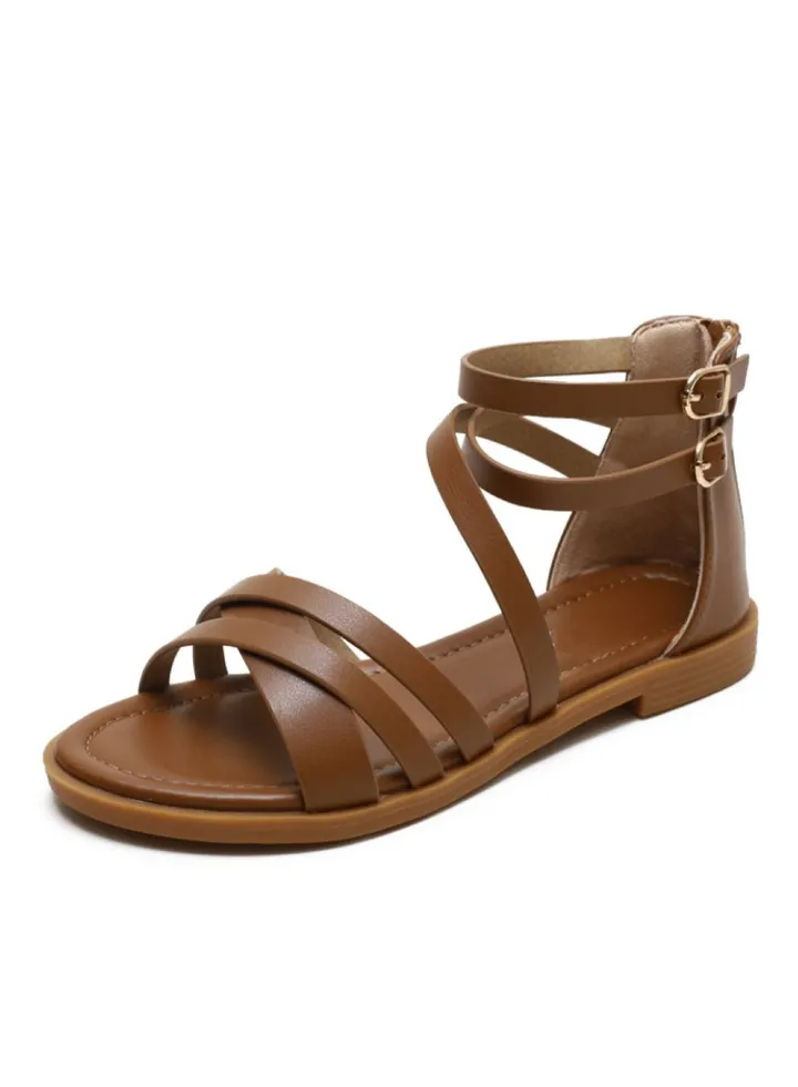 Women Vacation Solid Sandal Flat Sandal Rubber Sandal
