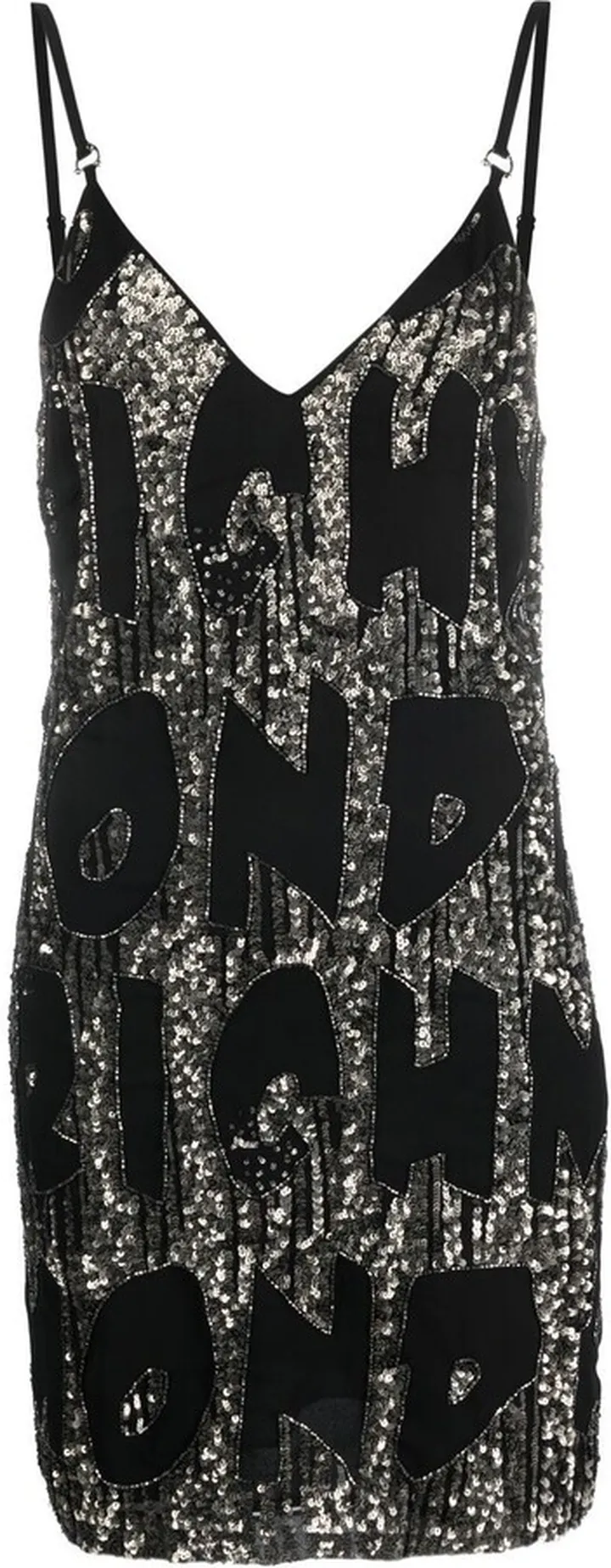 Logo-Lettering Sequin Mini Dress