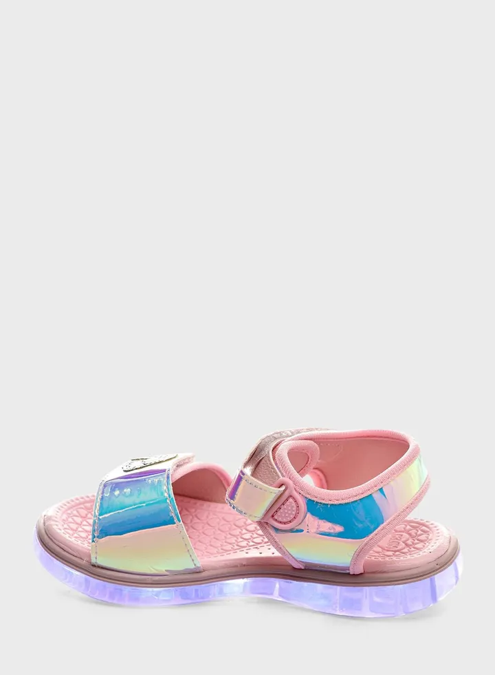 Kids Wow Print Velcro Sandals