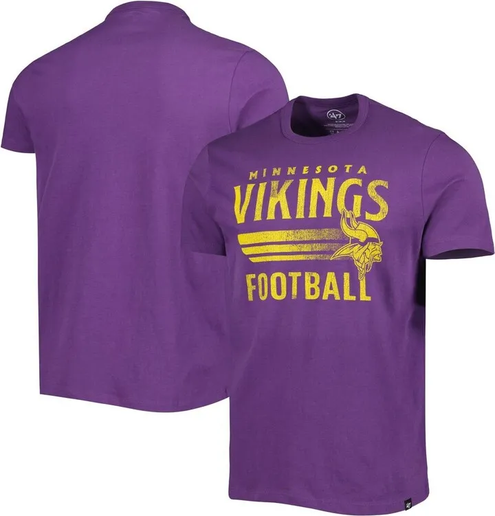 Men's '47 Brand Purple Minnesota Vikings Wordmark Rider Franklin T-shirt