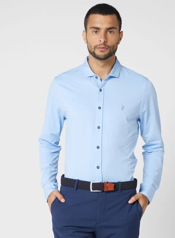 Men Classic Slim Fit Casual Cotton Shirt
