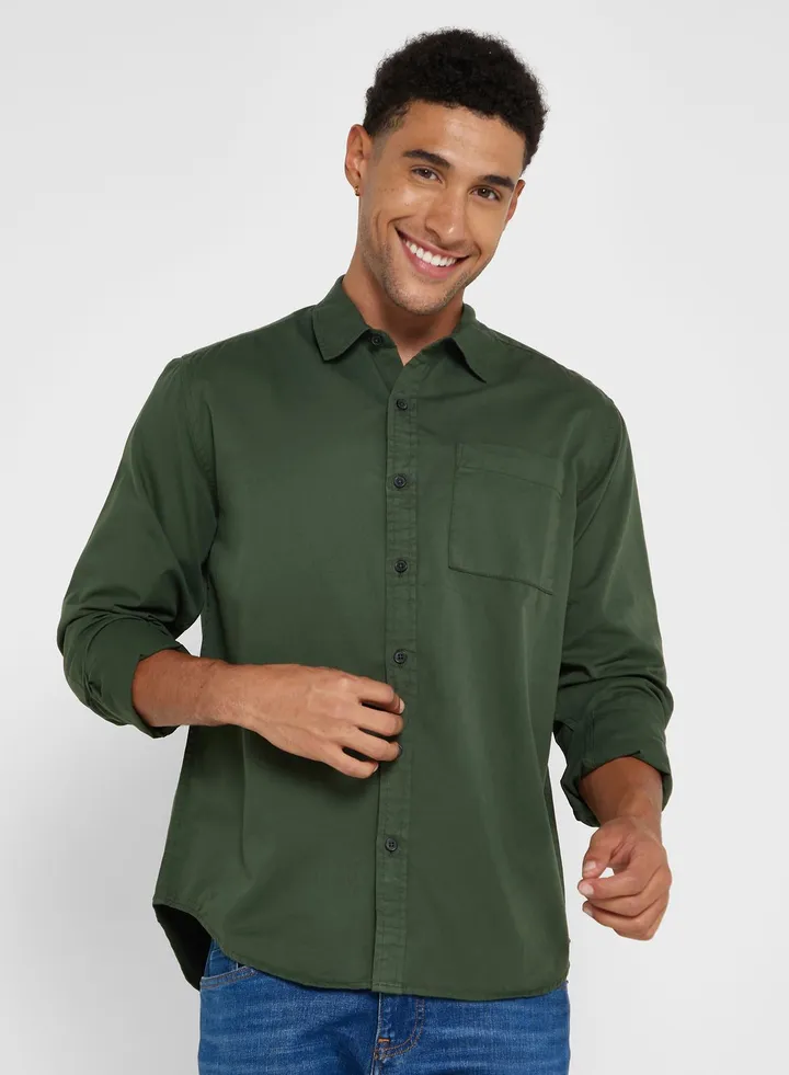 Twill Long Sleeve Shirt