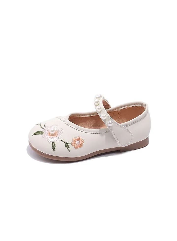 Spring New Girls Leather Shoes Princess Shoes Children's National Style Dance Shoes