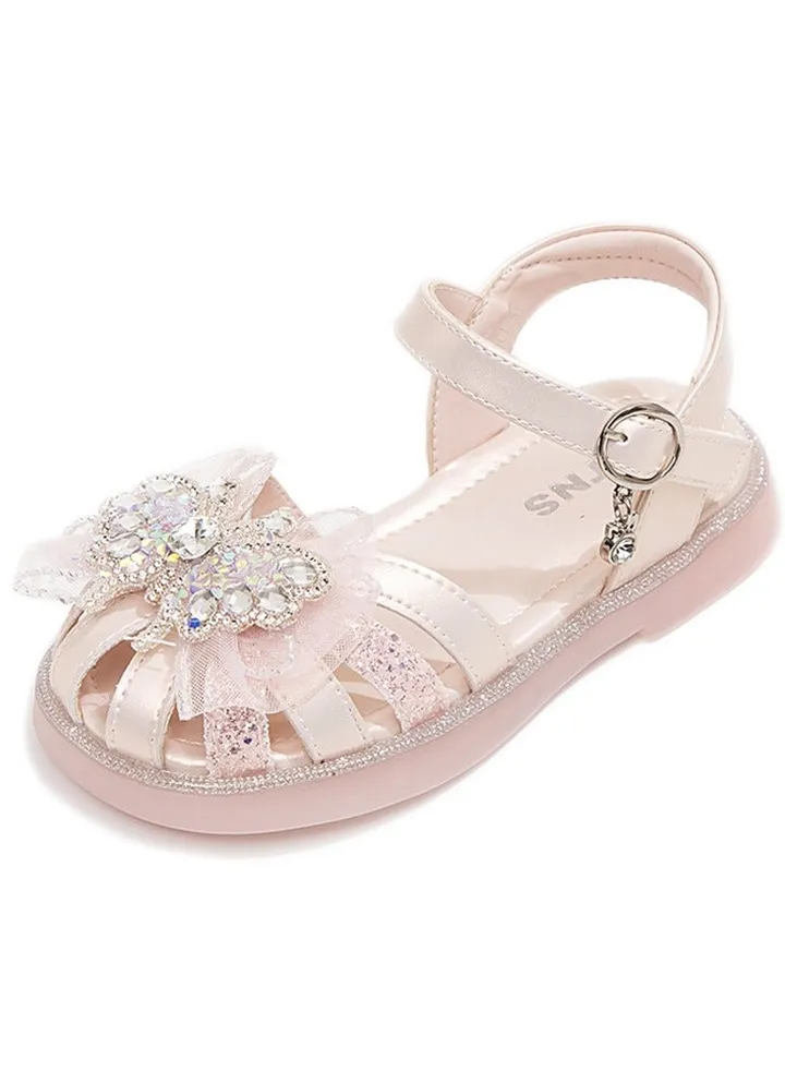 Toddler Closed-Toe Flat Sandals little girl Flat Dress Sandals Summer Shoes