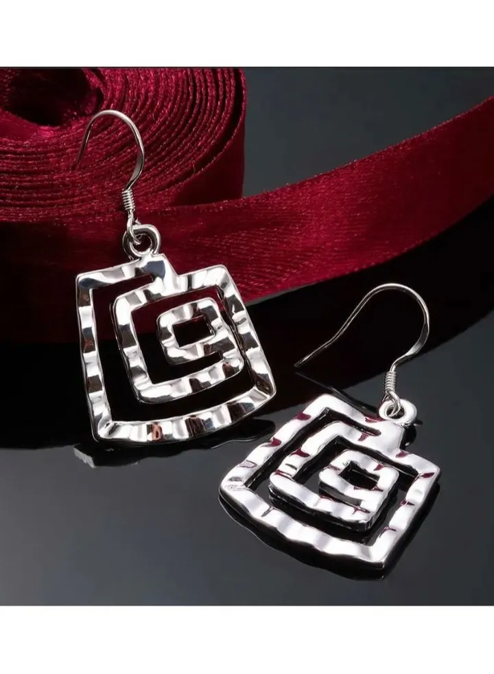 Elegant 925 Solid Silver Earrings
