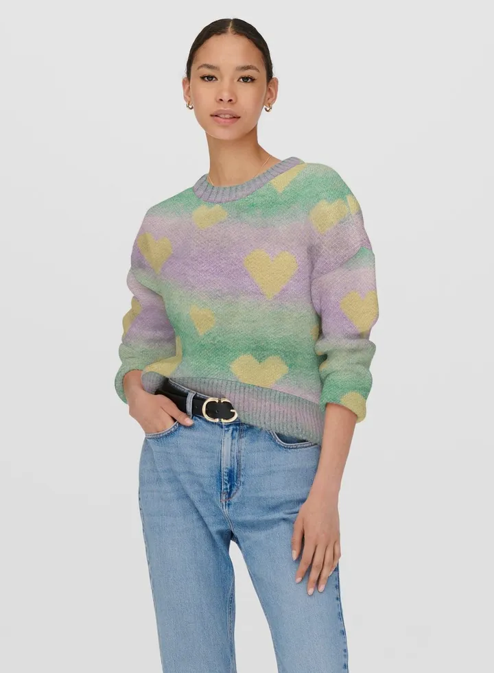 Heart Printed Sweater