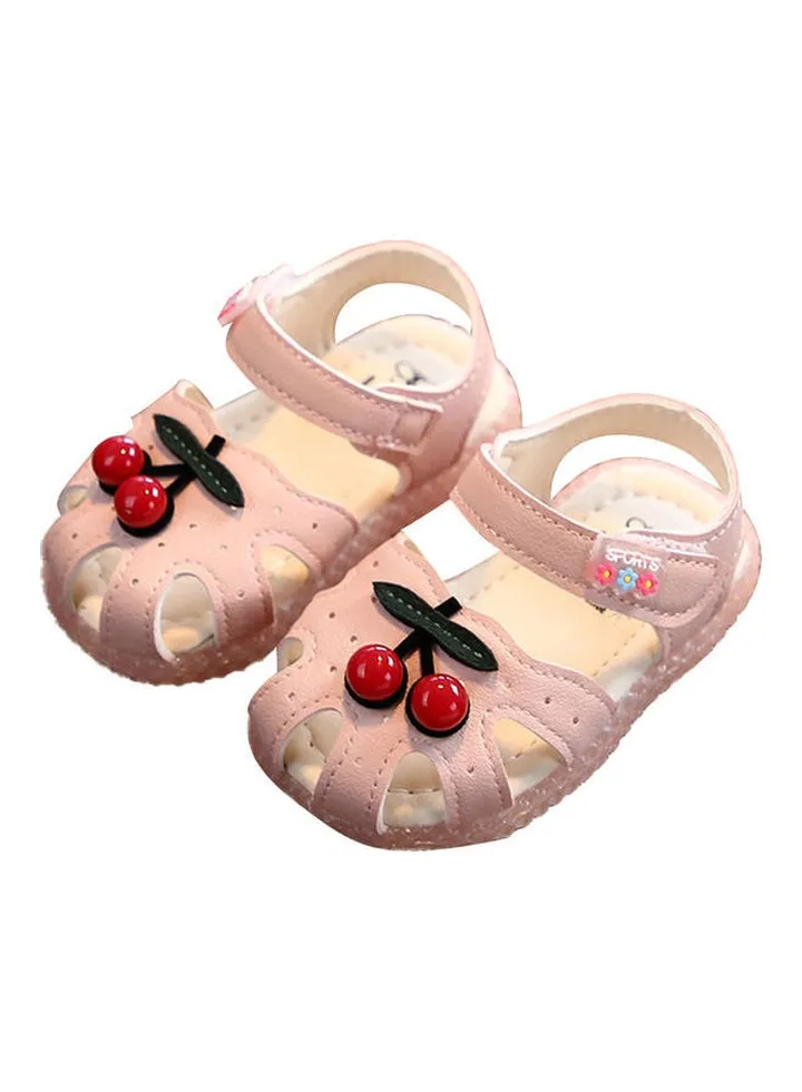 Anti-Skid Comfortable Soft Sole Baby Girl Sandals Pink/Black/Red