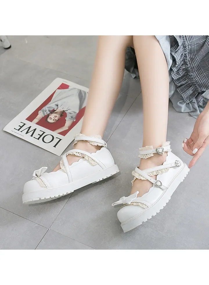 New Girls Student Cute Little Leather Shoes