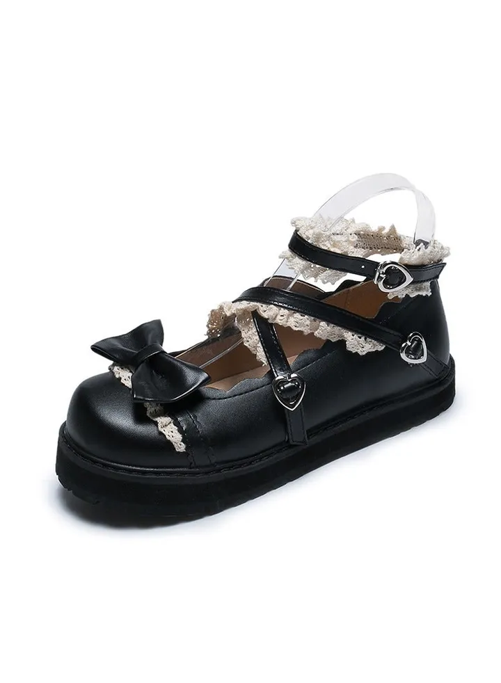 New Girls Student Cute Little Leather Shoes