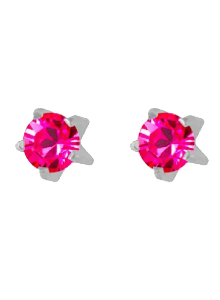 Stainless Steel Rose Tiffany Swarovski Earrings