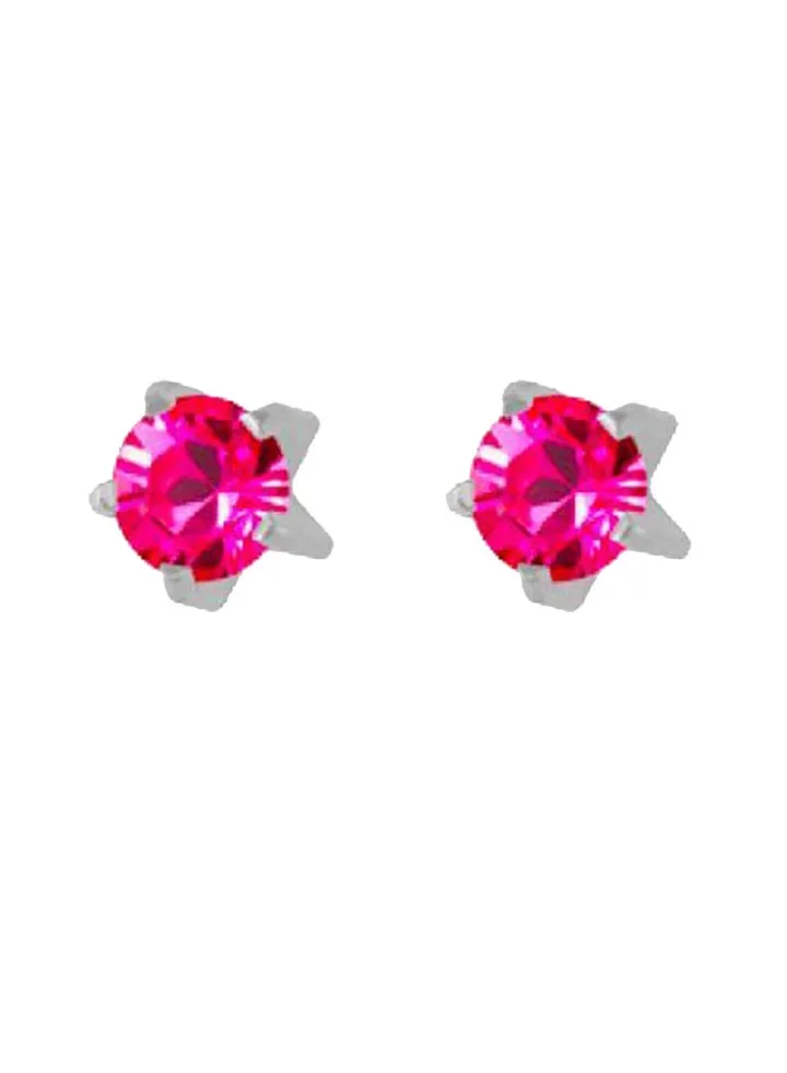 316L Stainless Steel Rose Swarovski Earrings