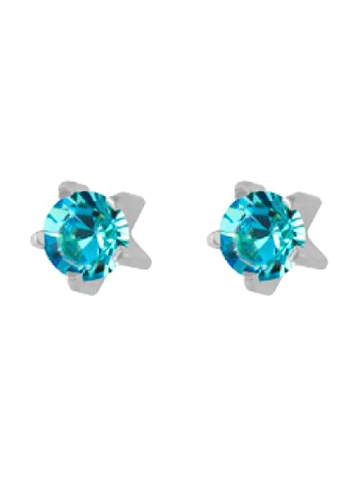 Stainless Steel Swarovski Earrings