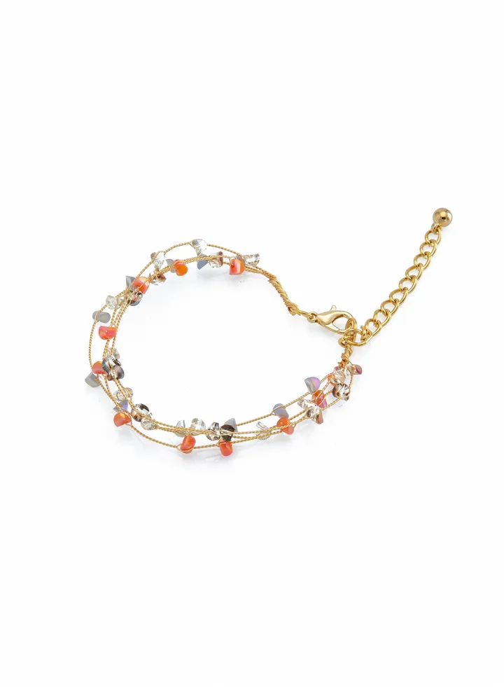 Bracelet studded with colored stones