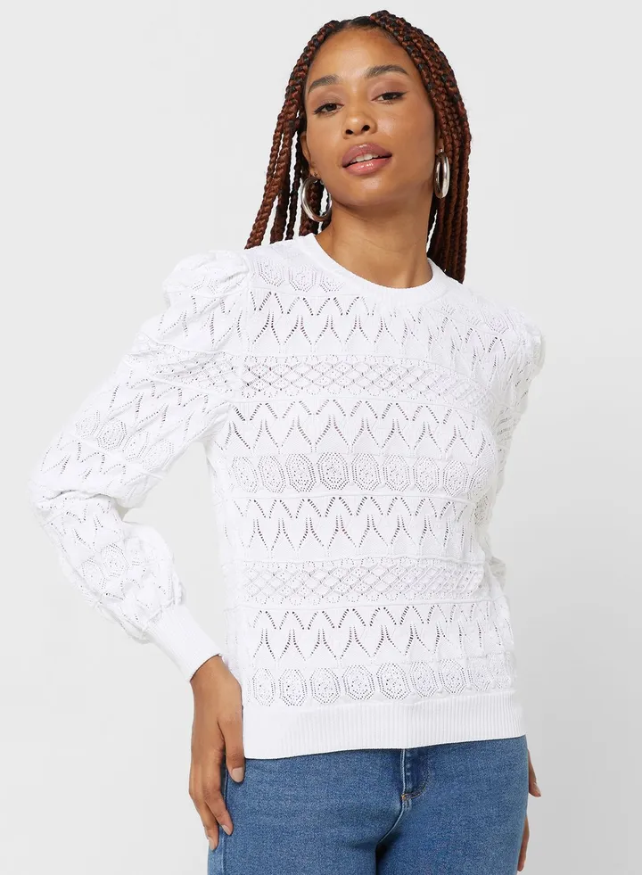 Crew Neck Knitted Sweater