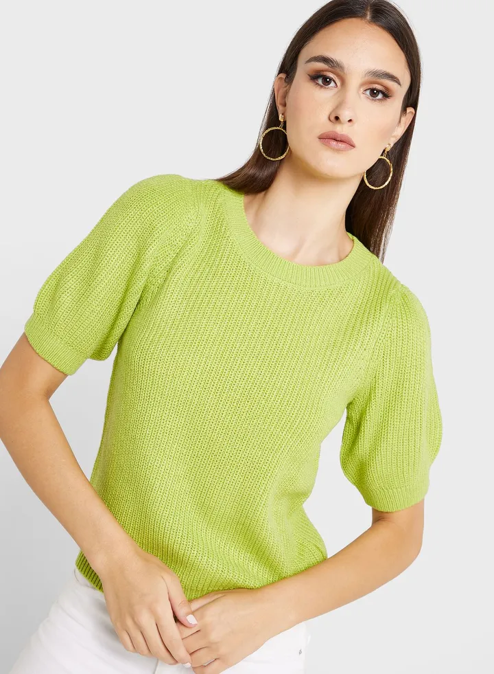 Crew Neck Knitted Sweater