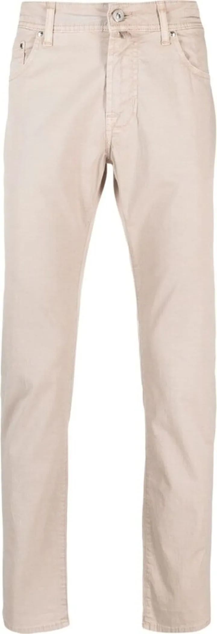 Mid-Rise Straight-Leg Trousers
