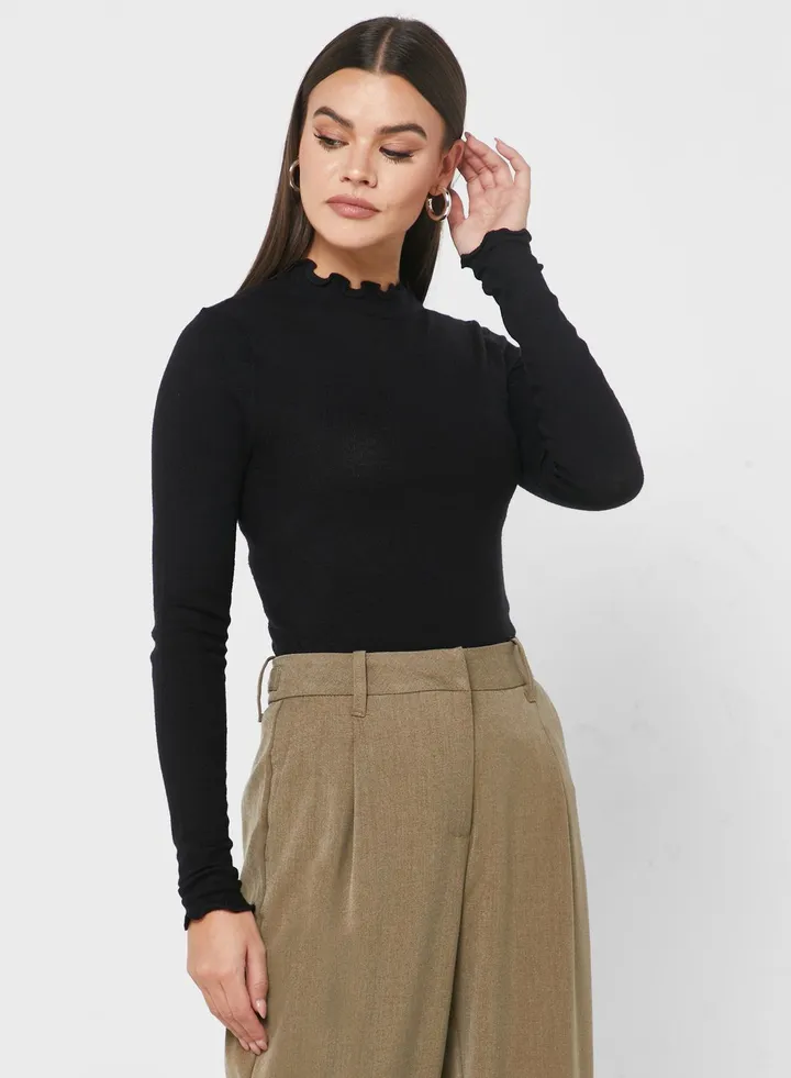 High Neck Knitted Sweater