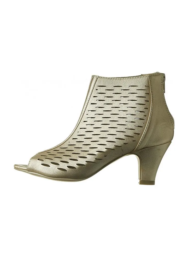 Casual Leather Dress Sandals Gold