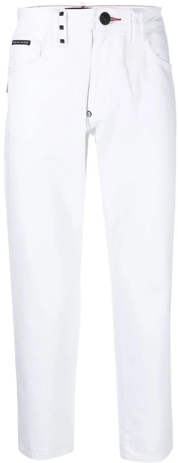 Logo-Patch Cropped Jeans