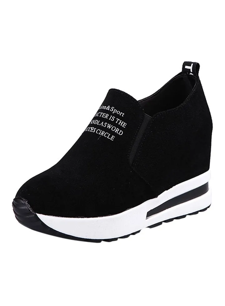High Heel Sneakers Black