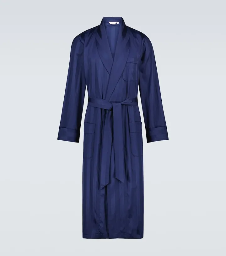 Lingfield cotton satin robe