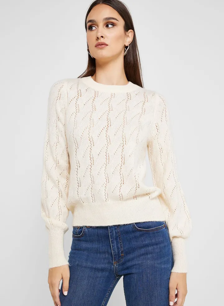 Crew Neck Knitted Sweater
