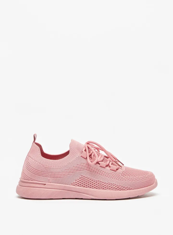 Womens OAKLAN Textured Lace-Up Sports Shoes
