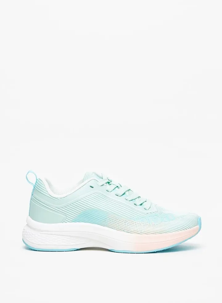 Women's Ombre Sports Shoes with Lace-Up Closure