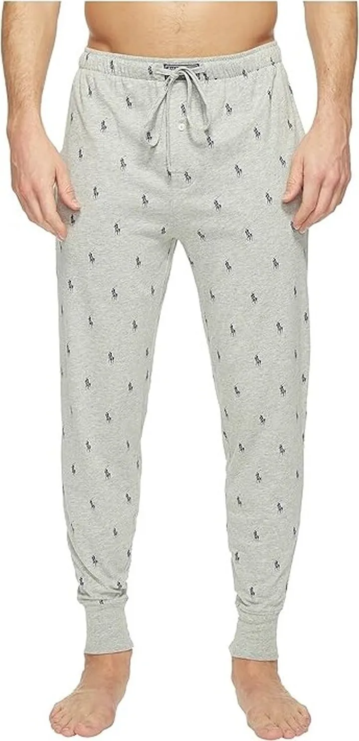Polo Ralph Lauren All Over Pony Player Knit Sleepwear Joggers (Andover) Men's Underwear