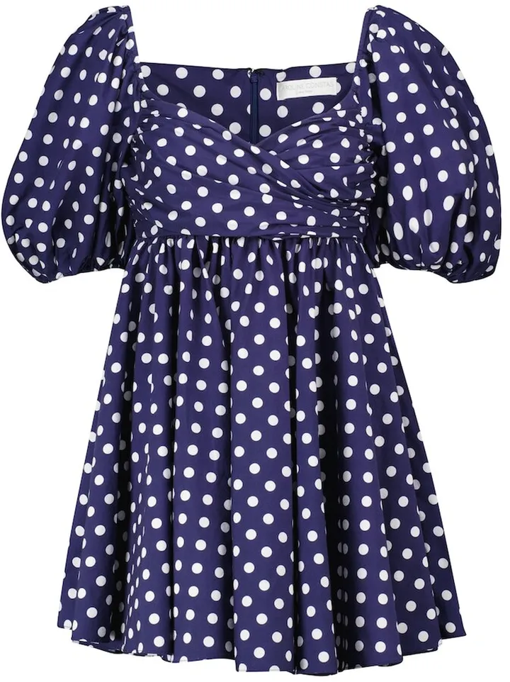 Brie polka-dot cotton-blend minidress