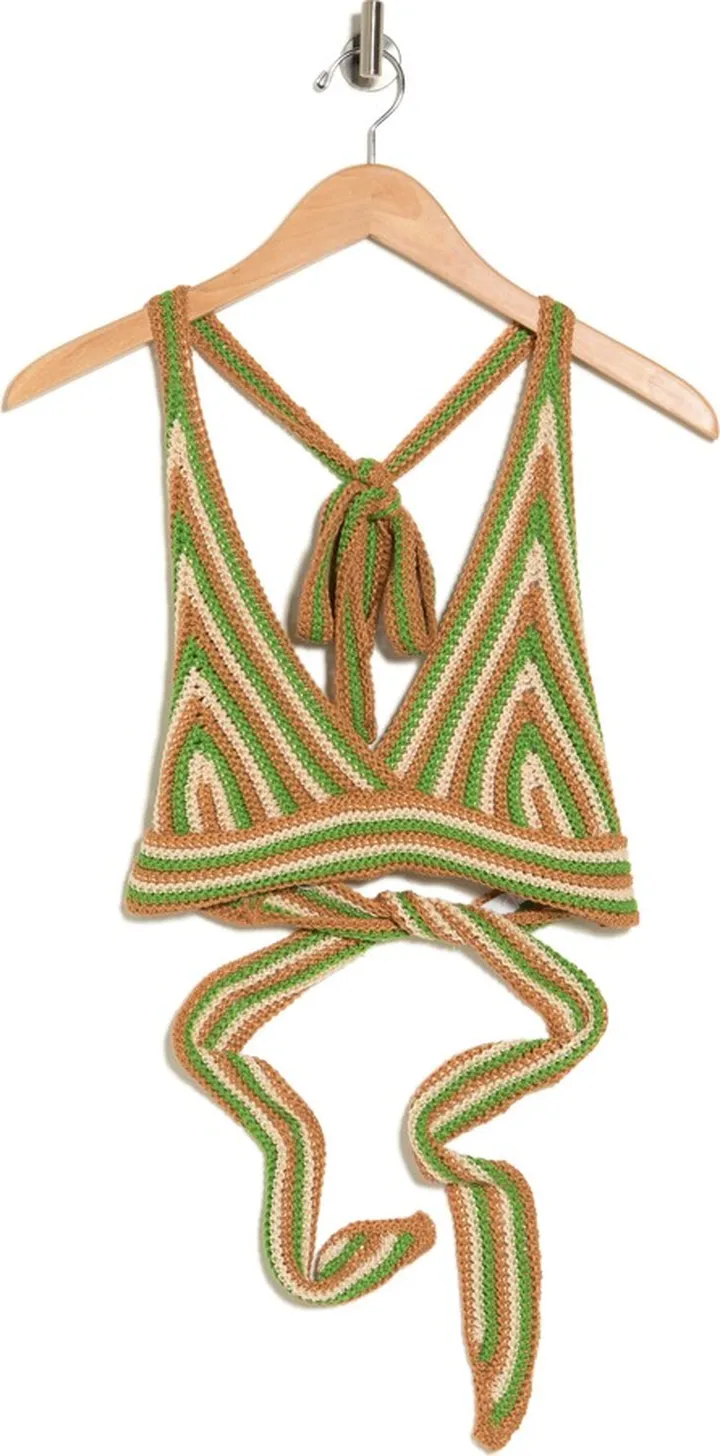 Crochet Knit Halter Top