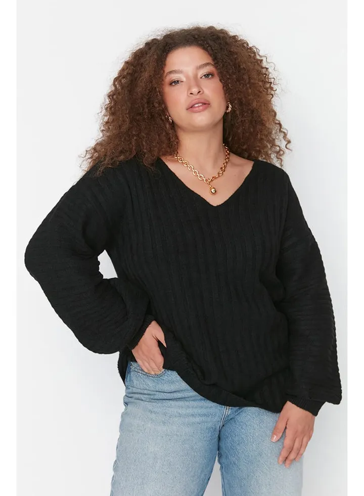 Blue Knitwear Sweater