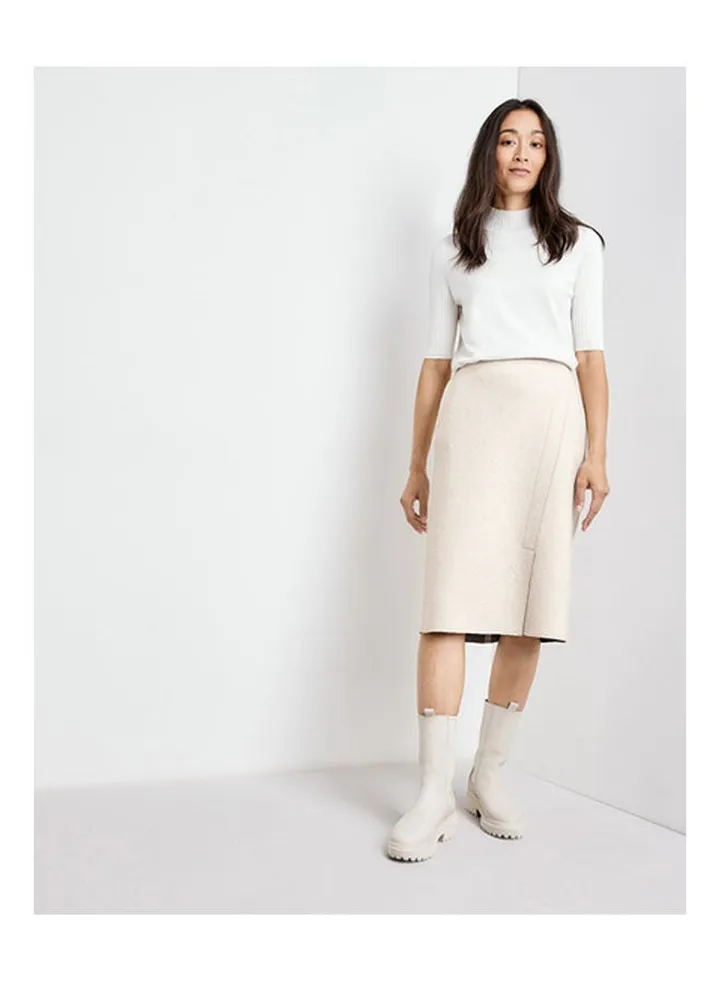 Skirt With Wool white