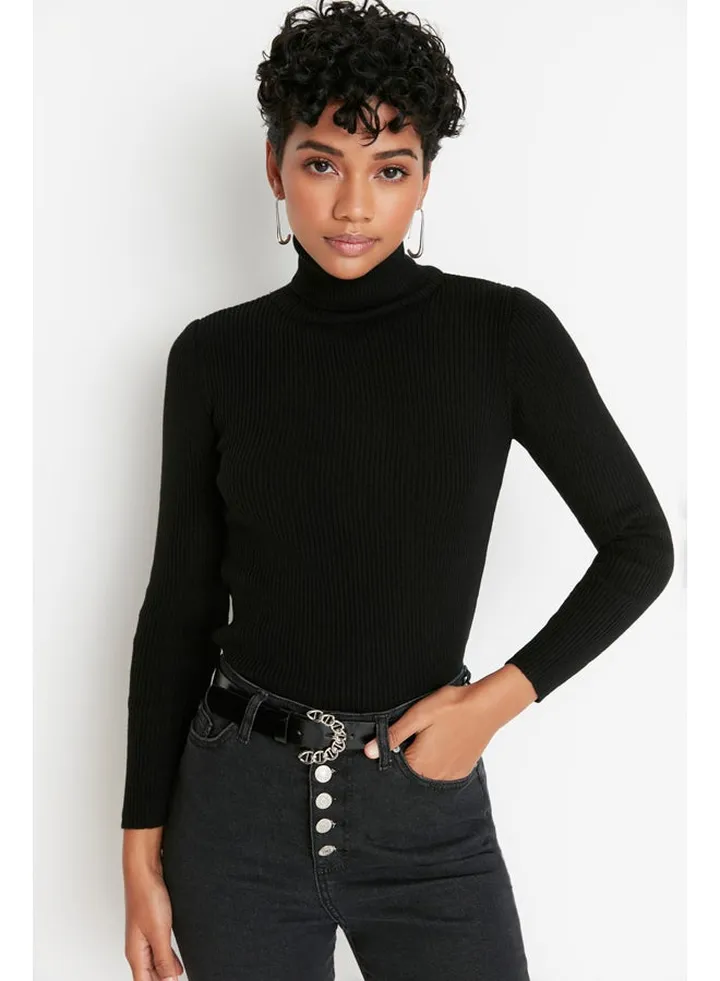 Sweater - Black - Slim fit