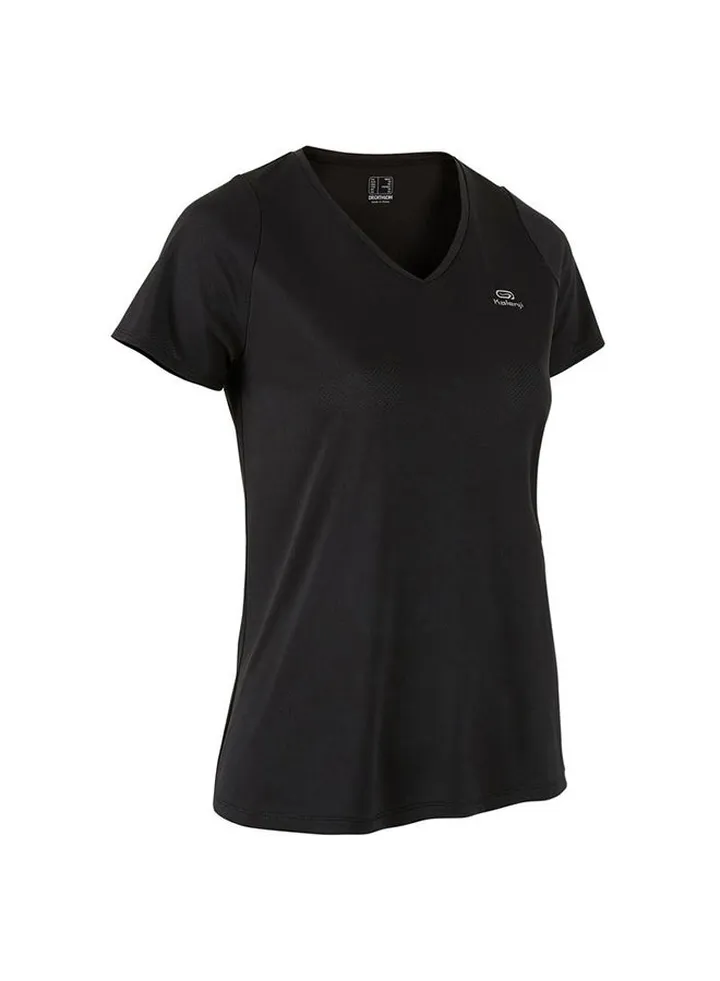 Run Dry Short Sleeve Jogging T-Shirt Black