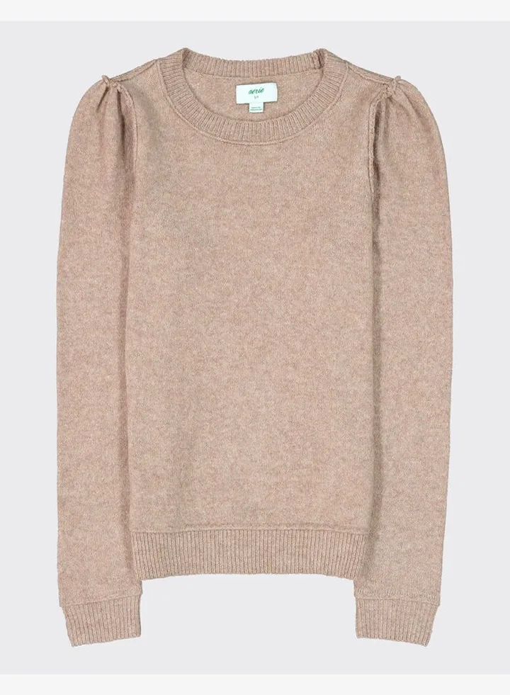 Aerie CozyUp Shrunken Crew Sweater