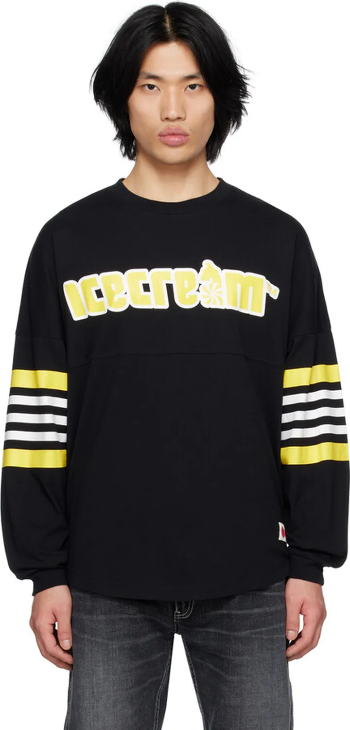 ICECREAM Black Soft Serve Long Sleeve T-Shirt