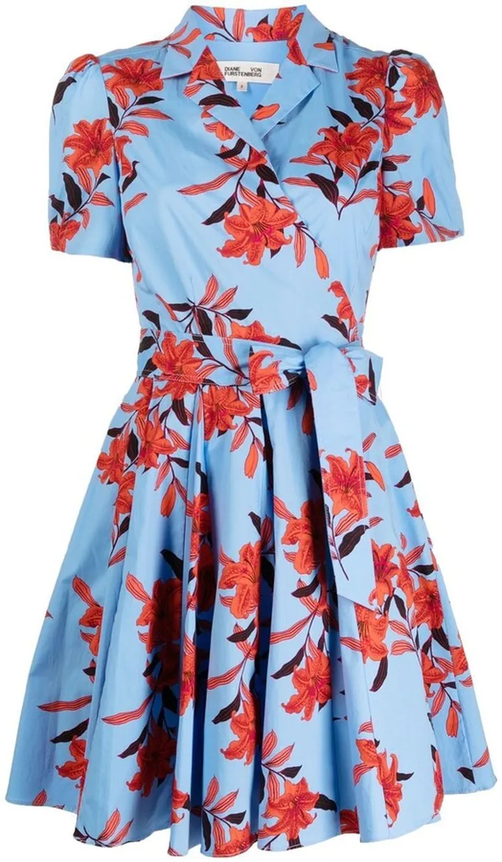 Argos-print mini dress