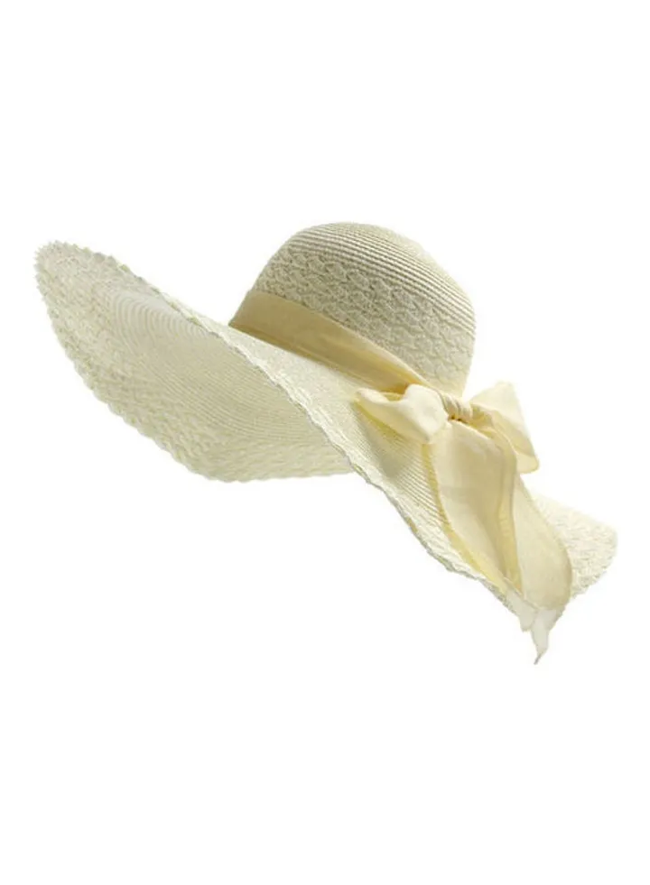 Bowknot Beachside Hat Beige