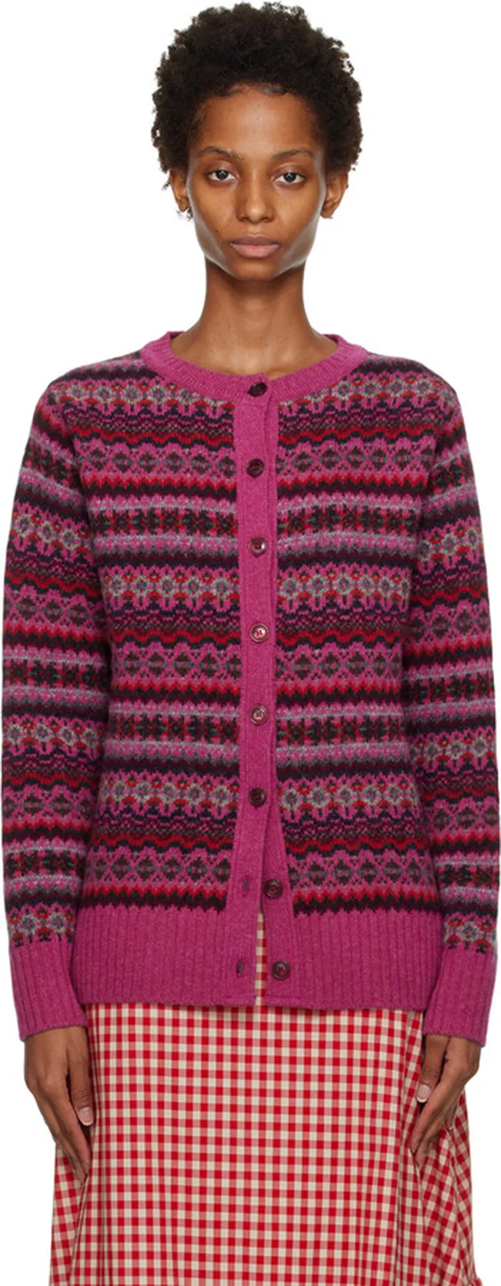 Molly Goddard Pink Calum Cardigan