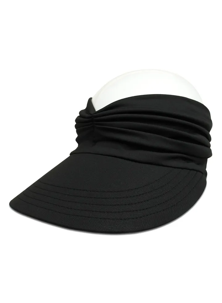 Sun Hat Women with Sun Beach Visor Cap UV Protection with Wide Brim for Sports Beach Golf Hiking Black UV Protection Beach Tennis Sport Hat