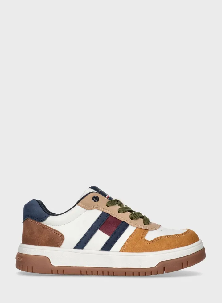 Kids Low Top Lace Up Sneakers