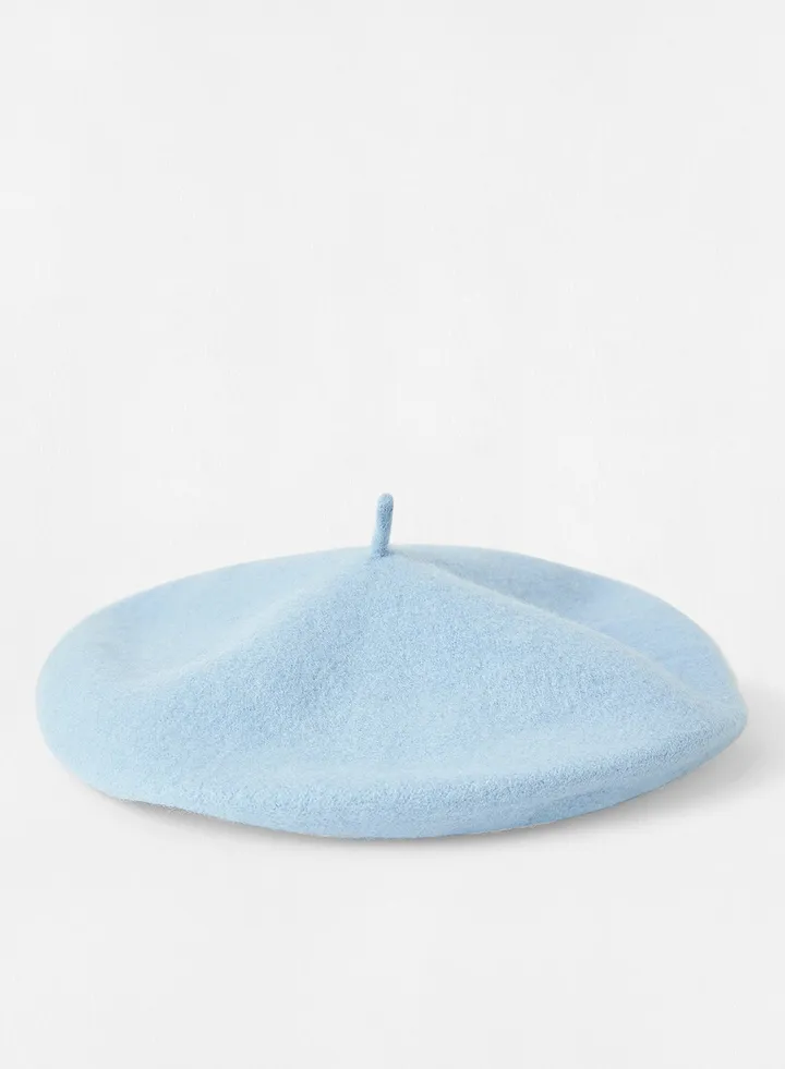 Wool Beret Blue
