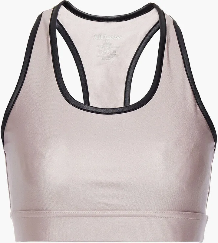Front Row metallic stretch sports bra