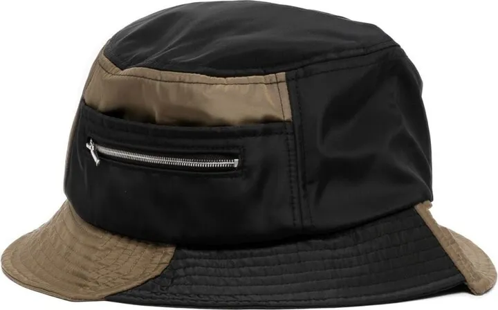 Two-Tone Panelled Bucket Hat
